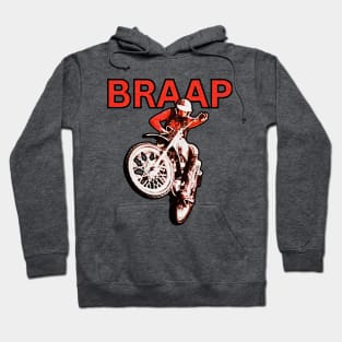 Braap Vintage Motocross Hoodie